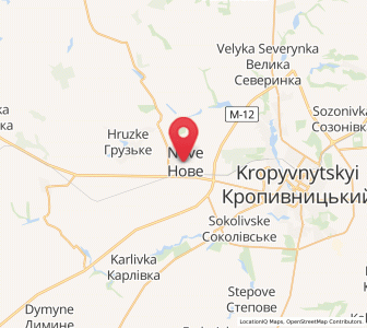 Map of Nove, Kirovohrad