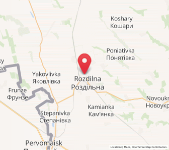Map of Novi Chobruchi, Odessa