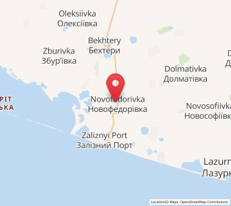 Map of Novofedorivka, Kherson