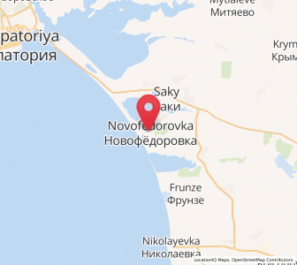 Map of Novofedorovka, Crimea