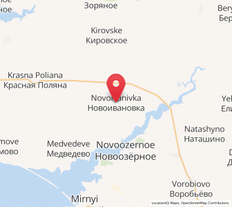 Map of Novoivanovka, Crimea