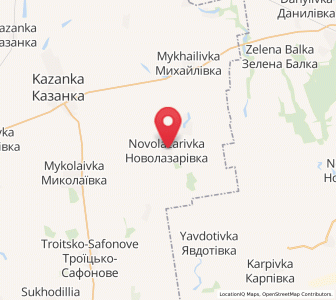 Map of Novolazarivka, Mykolaiv