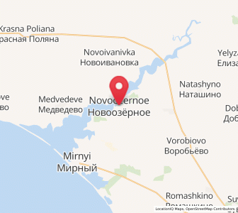 Map of Nowooserne, Crimea