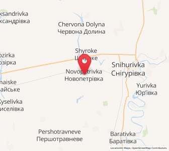Map of Novopetrivka, Mykolaiv