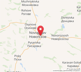 Map of Novopskov, Luhansk