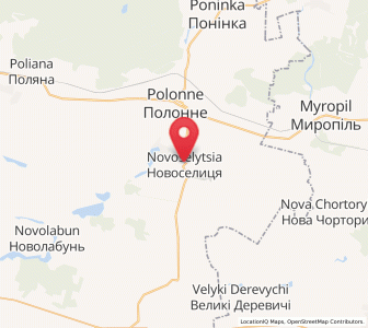 Map of Novoselytsia, Khmelnytskyi