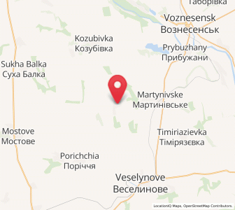 Map of Novosilka, Mykolaiv