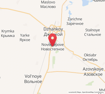 Map of Novostepnoye, Crimea
