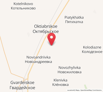 Map of Novozuyevka, Crimea