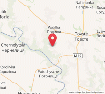 Map of Nyrkiv, Ternopil