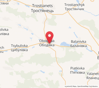 Map of Obodivka, Vinnytsia
