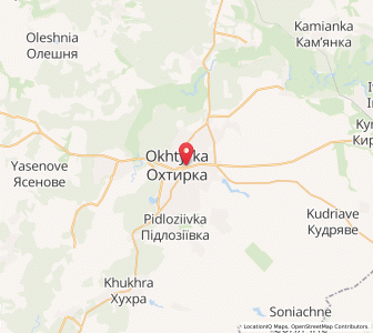 Map of Ochtyrka, Sumy