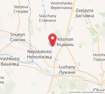 Map of Oshykhliby, Chernivtsi