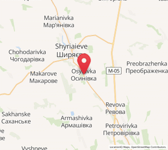 Map of Osynivka, Odessa