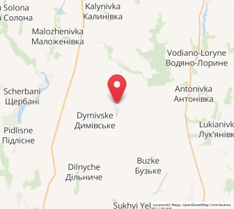 Map of Ozerne, Mykolaiv