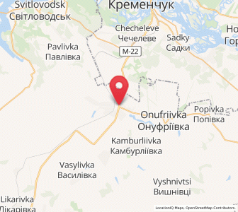 Map of Pavlysh, Kirovohrad