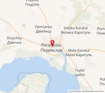 Map of Perejaslaw, Kiev
