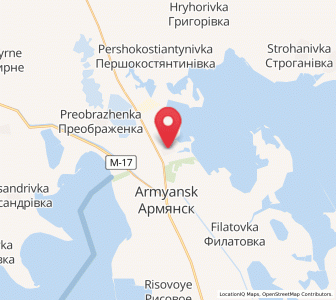 Map of Perekop, Crimea