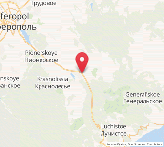 Map of Pereval'noye, Crimea
