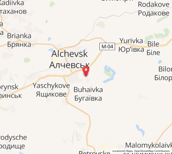 Map of Perewalsk, Luhansk