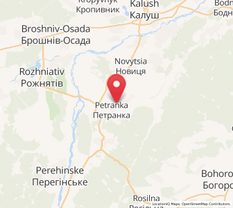 Map of Petranka, Ivano-Frankivsk