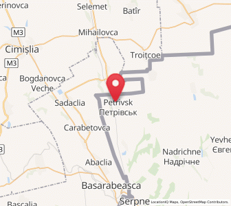 Map of Petrivsk, Odessa