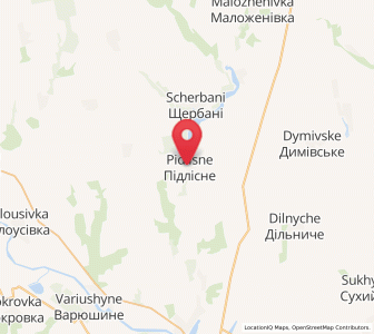 Map of Pidlisne, Mykolaiv
