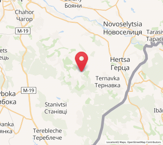Map of Pidvalne, Chernivtsi