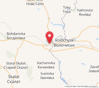 Map of Pidvolochysk, Ternopil