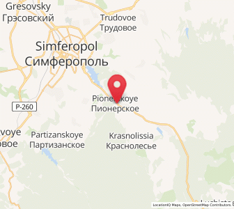 Map of Pionerskoye, Crimea
