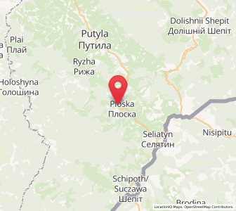 Map of Ploska, Chernivtsi
