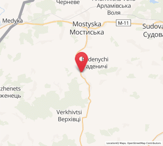 Map of Pnikut, Lviv