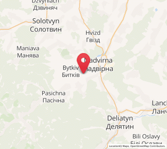 Map of Pniv, Ivano-Frankivsk