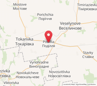 Map of Podillya, Mykolaiv