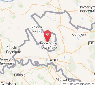 Map of Podviryvka, Chernivtsi