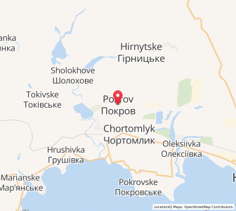 Map of Pokrow, Dnipropetrovsk