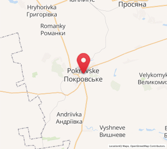 Map of Pokrovske, Dnipropetrovsk