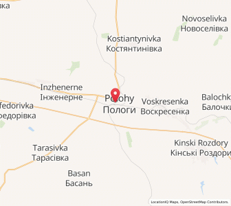 Map of Polohi, Zaporizhzhia
