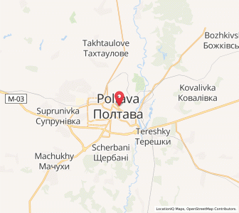 Map of Poltawa, Poltava
