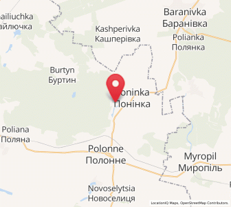 Map of Poninka, Khmelnytskyi
