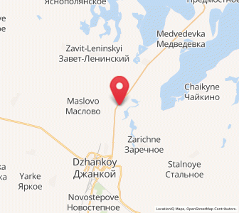 Map of Pridorozhnoye, Crimea