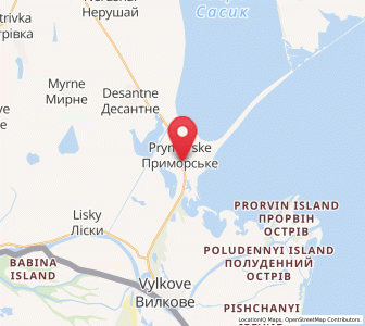 Map of Prymorske, Odessa
