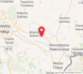 Map of Prypruttya, Chernivtsi