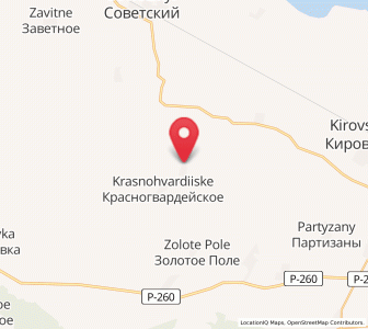 Map of Pushkino, Crimea