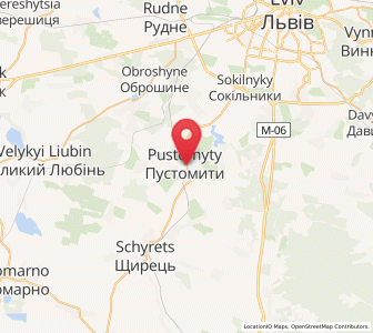 Map of Pustomyty, Lviv