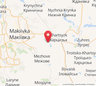 Map of Pjatypillja, Donetsk