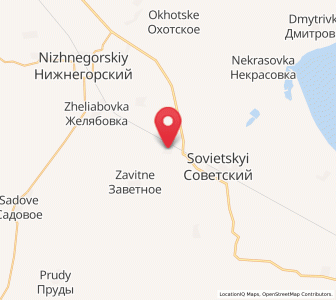 Map of Razdol’noye, Crimea