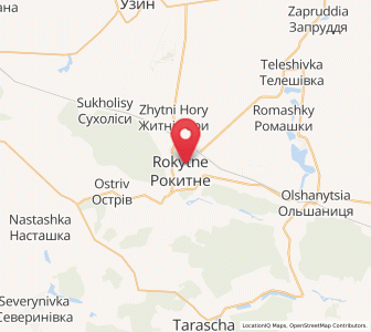 Map of Rokytne, Kiev