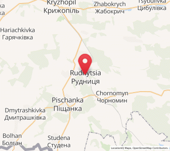 Map of Rudnytsya, Vinnytsia