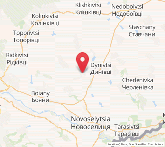 Map of Rynhach, Chernivtsi